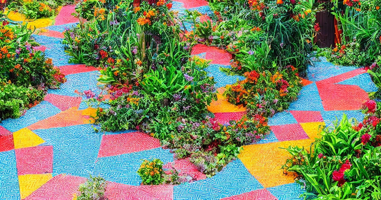 Frisk din have op med farverige og mønstrede havefliser
